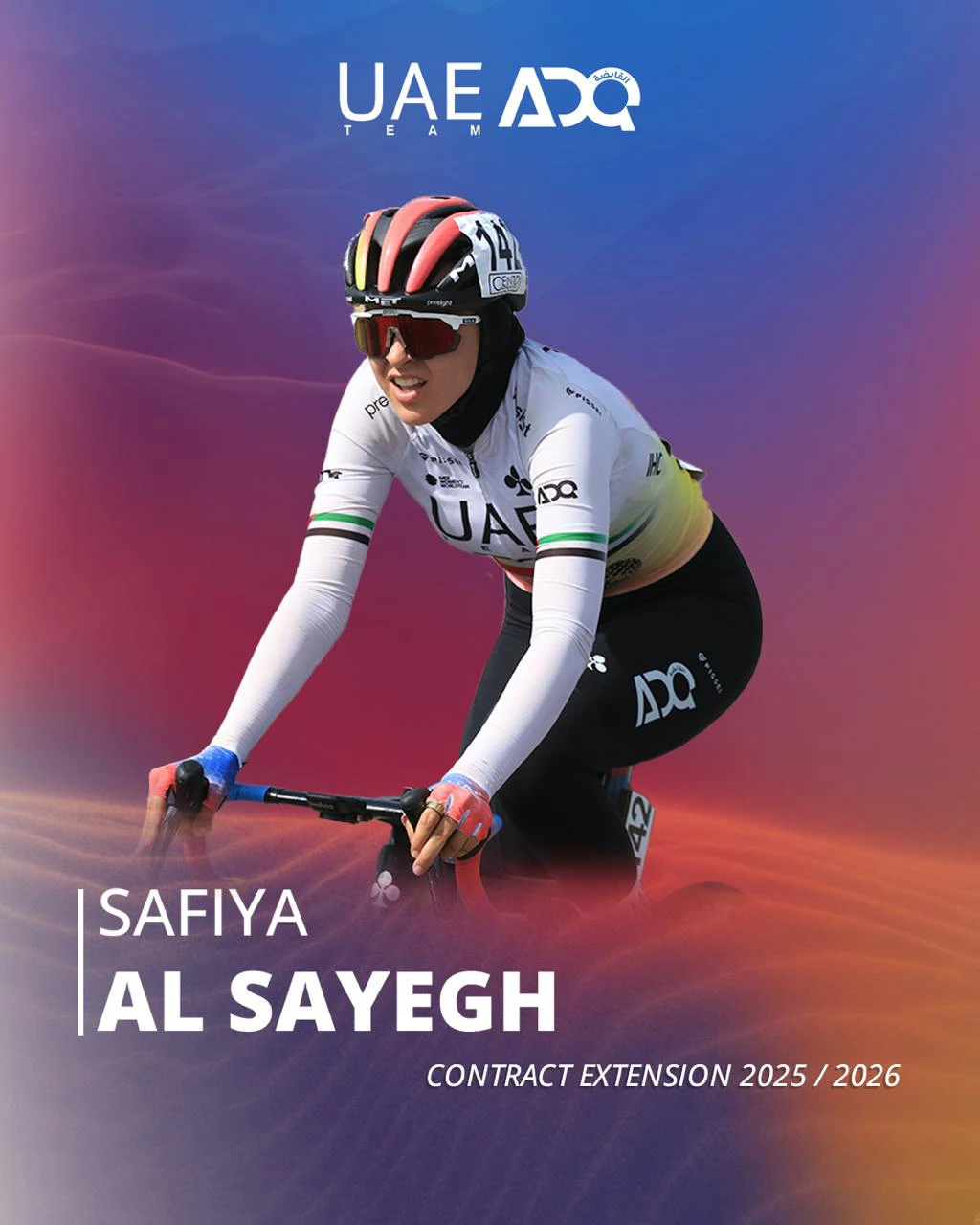 The dream continues for Safiya Alsayegh at UAE Team ADQ